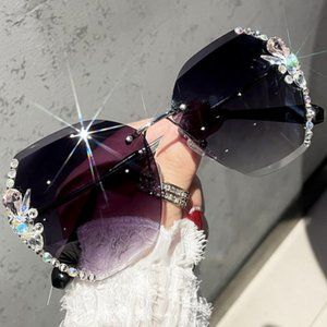 **MOTHER'S DAY SPECIAL**($8)/Sparkling Rimless Rhinestone Sunglasses